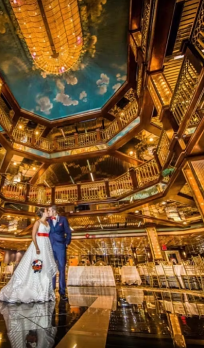 Yacht 1001 bride and groo 